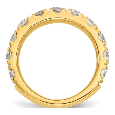 14K Yellow Gold 2 ct tw Lab-Grown Diamond Wedding Band – view 3