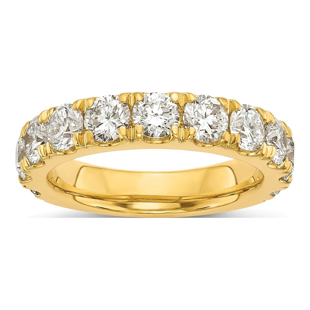 14K Yellow Gold 2 ct tw Lab-Grown Diamond Wedding Band