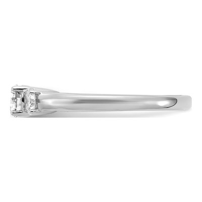 14K White Gold 3/4 ct tw Lab-Grown Diamond Three-Stone Engagement Ring – view 4