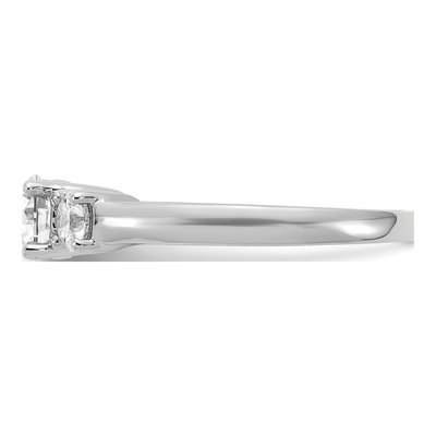 14K White Gold 1 ct tw Lab-Grown Diamond 3-Stone Engagement Ring – view 4