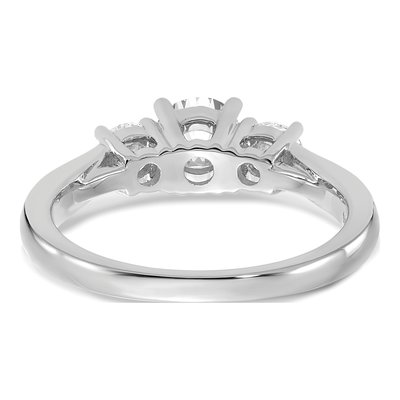 14K White Gold 1 ct tw Lab-Grown Diamond 3-Stone Engagement Ring – view 6