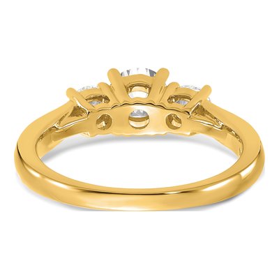 14K Yellow Gold 1 ct tw Lab-Grown Diamond 3-Stone Engagement Ring – view 7