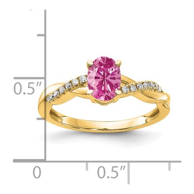 10K Yellow Gold 0.08 ct tw Diamond Ring – view 3