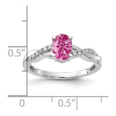 14K White Gold 0.08 ct tw Diamond Ring – view 2