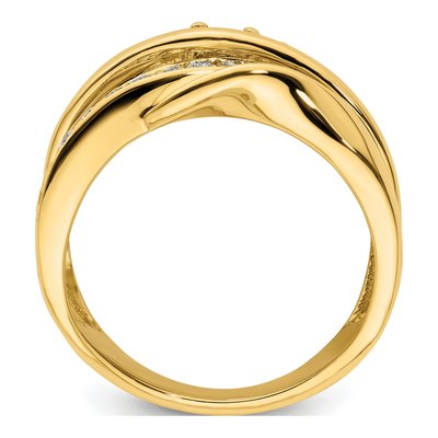14K Yellow Gold 5/8 ct tw Diamond Woven Ring – view 3