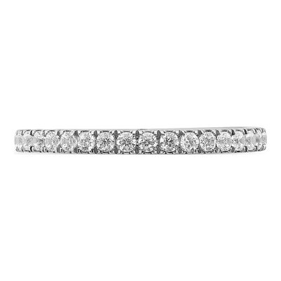 10K White Gold 3/8 ct tw Diamond Band – view 4