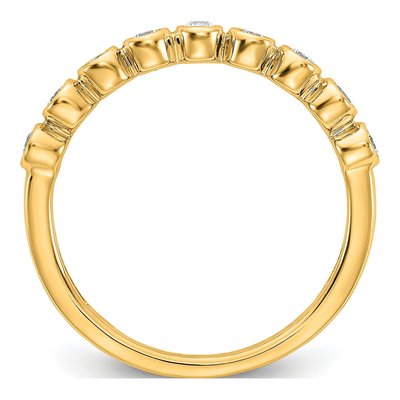 14K Yellow Gold 1/5 ct tw Lab-Grown Diamond Wedding Band – view 2
