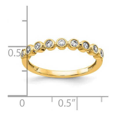 14K Yellow Gold 1/5 ct tw Lab-Grown Diamond Wedding Band – view 4