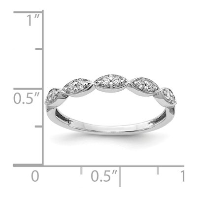 14K White Gold 1/6 ct tw Diamond Fancy Ring – view 5