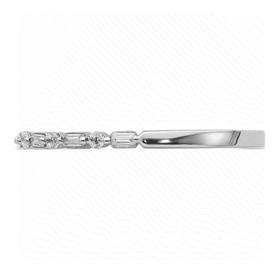 14K White Gold 1/6 ct tw Diamond Fancy Ring – view 4
