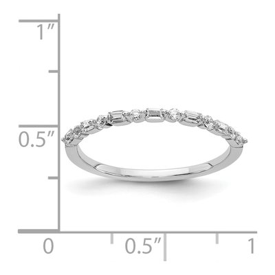 14K White Gold 1/6 ct tw Diamond Fancy Ring – view 5