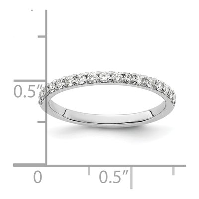 10K White Gold 1/3 ct tw Diamond Wedding Band – view 5