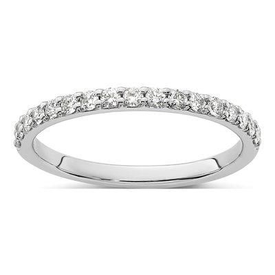 10K White Gold 1/3 ct tw Diamond Wedding Band