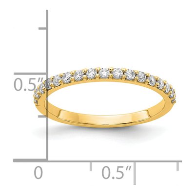 14K Yellow Gold 0.34 ct tw Lab-Grown Diamond Wedding Ring – view 3