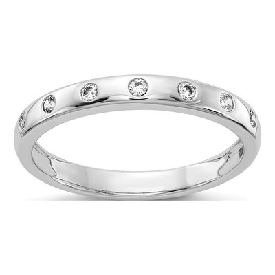 14K White Gold 1/6 ct tw Diamond 7-Stone Ring