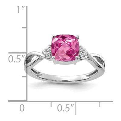 14K White Gold 1/20 ct tw Diamond Ring – view 2