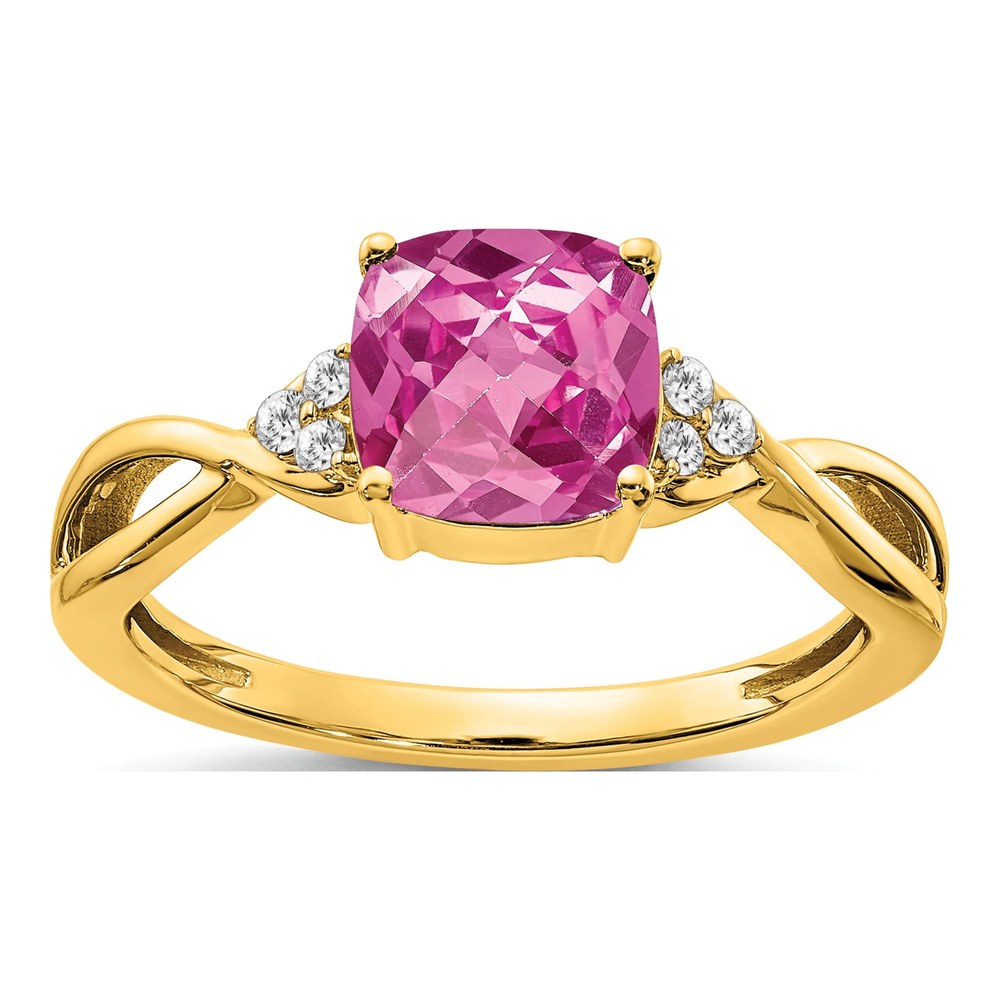14K Yellow Gold 1/20 ct tw Diamond Ring