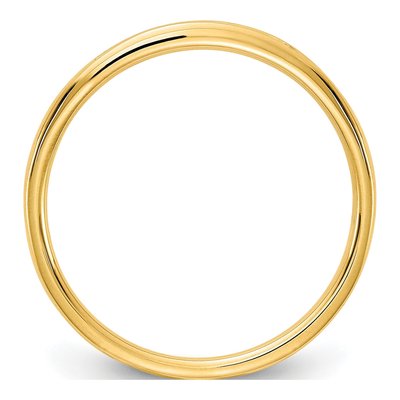 14K Yellow Gold 1/10 ct tw Lab-Grown Diamond Channel Wedding Band – view 2