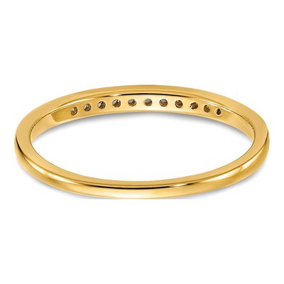 14K Yellow Gold 1/10 ct tw Lab-Grown Diamond Channel Wedding Band – view 5