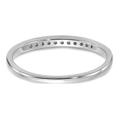 14K White Gold 1/10 ct tw Lab-Grown Diamond Channel Wedding Band – view 6