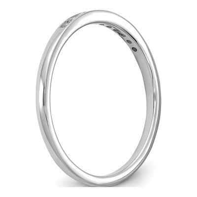 14K White Gold 1/10 ct tw Lab-Grown Diamond Channel Wedding Band – view 7
