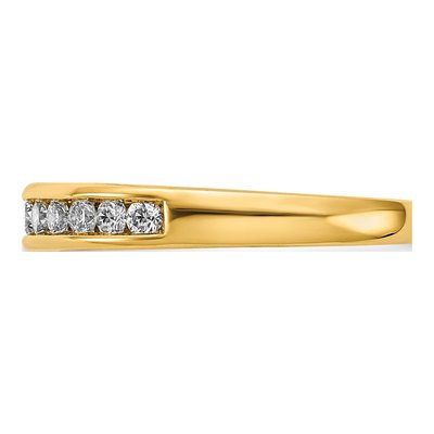 14K Yellow Gold 1/3 ct tw Lab-Grown Diamond Channel Wedding Band – view 4