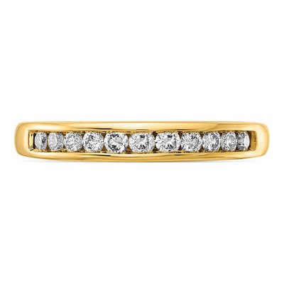 14K Yellow Gold 1/3 ct tw Lab-Grown Diamond Channel Wedding Band – view 5