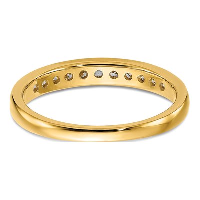 14K Yellow Gold 1/3 ct tw Lab-Grown Diamond Channel Wedding Band – view 6