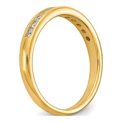 14K Yellow Gold 1/3 ct tw Lab-Grown Diamond Channel Wedding Band – view 7
