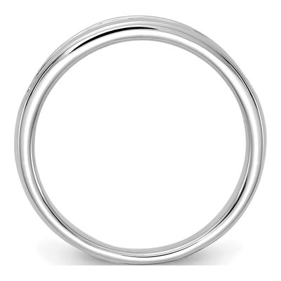 14K White Gold 1/3 ct tw Lab-Grown Diamond Channel Wedding Band – view 3