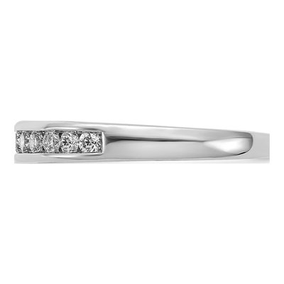 14K White Gold 1/3 ct tw Lab-Grown Diamond Channel Wedding Band – view 4