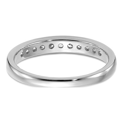 14K White Gold 1/3 ct tw Lab-Grown Diamond Channel Wedding Band – view 6