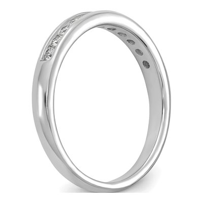 14K White Gold 1/3 ct tw Lab-Grown Diamond Channel Wedding Band – view 7