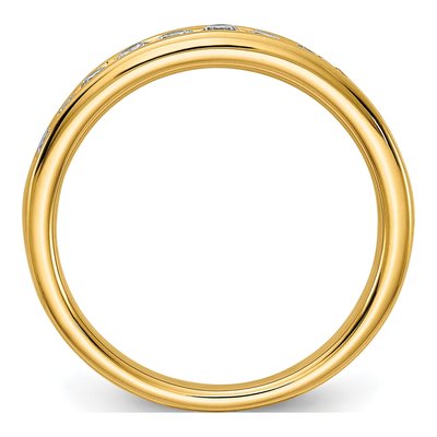 14K Yellow Gold 1/2 ct tw Lab-Grown Diamond Channel Wedding Band – view 3
