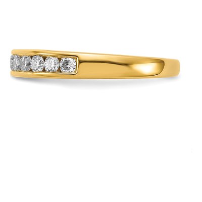14K Yellow Gold 1/2 ct tw Lab-Grown Diamond Channel Wedding Band – view 4