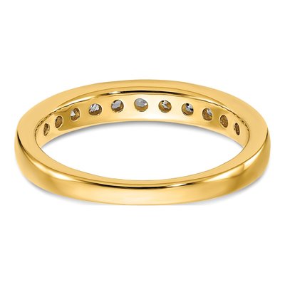 14K Yellow Gold 1/2 ct tw Lab-Grown Diamond Channel Wedding Band – view 6
