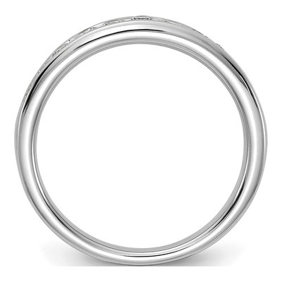 14K White Gold 1/2 ct tw Lab-Grown Diamond Channel Wedding Band – view 3