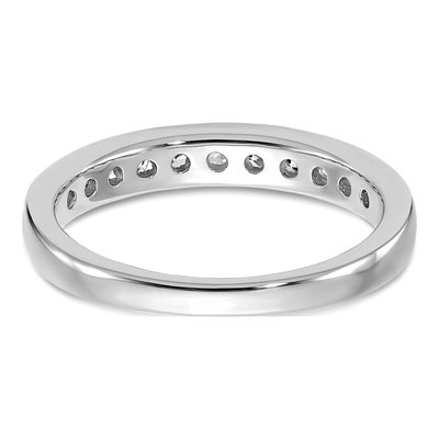 14K White Gold 1/2 ct tw Lab-Grown Diamond Channel Wedding Band – view 6