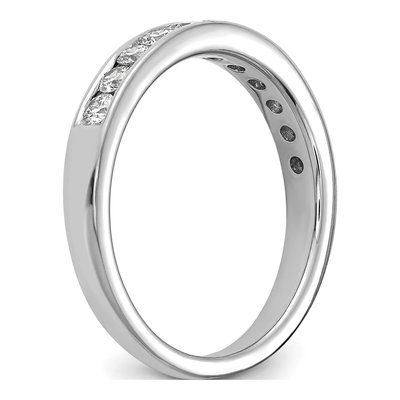 14K White Gold 1/2 ct tw Lab-Grown Diamond Channel Wedding Band – view 7