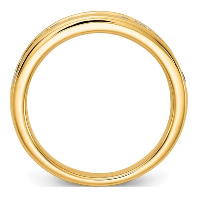 14K Yellow Gold 3/4 ct tw Lab-Grown Diamond Channel Wedding Band – view 3