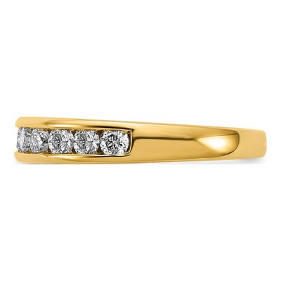14K Yellow Gold 3/4 ct tw Lab-Grown Diamond Channel Wedding Band – view 4