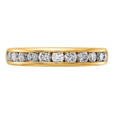 14K Yellow Gold 3/4 ct tw Lab-Grown Diamond Channel Wedding Band – view 5