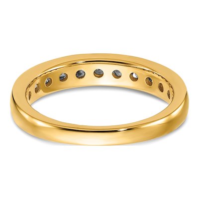 14K Yellow Gold 3/4 ct tw Lab-Grown Diamond Channel Wedding Band – view 6