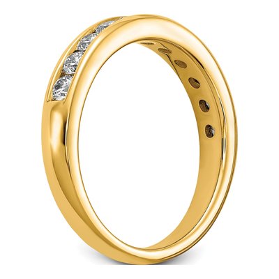14K Yellow Gold 3/4 ct tw Lab-Grown Diamond Channel Wedding Band – view 7
