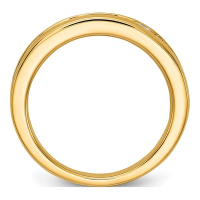 14K Yellow Gold 1 ct tw Lab-Grown Diamond Channel Wedding Band – view 3
