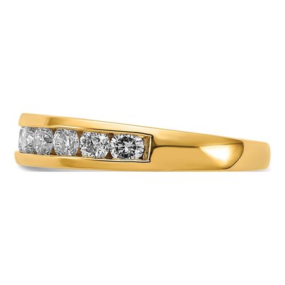 14K Yellow Gold 1 ct tw Lab-Grown Diamond Channel Wedding Band – view 4