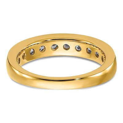 14K Yellow Gold 1 ct tw Lab-Grown Diamond Channel Wedding Band – view 6