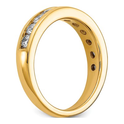 14K Yellow Gold 1 ct tw Lab-Grown Diamond Channel Wedding Band – view 7