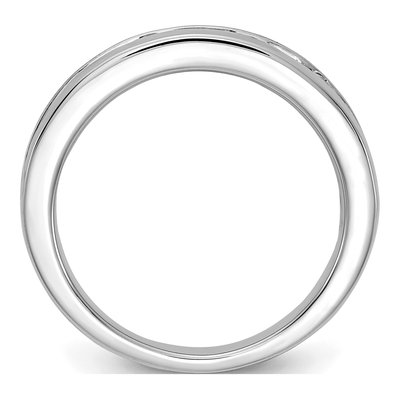 14K White Gold 1 ct tw Lab-Grown Diamond Wedding Band – view 3