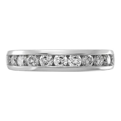 14K White Gold 1 ct tw Lab-Grown Diamond Wedding Band – view 5